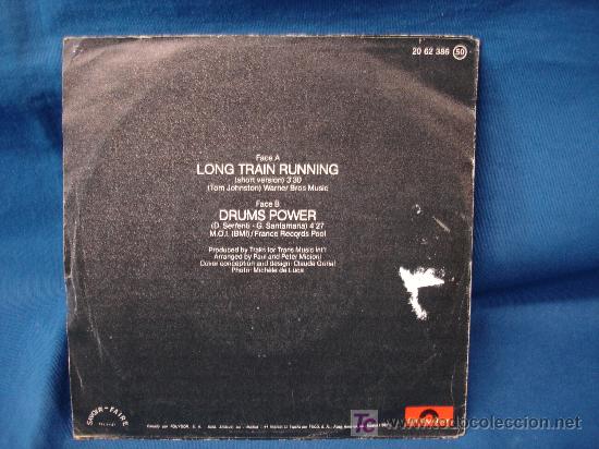 Discos de vinilo: TRAKS - LONG TRAIN RUNNING/ DRUMS POWER - POLYDOR 1982 - Foto 2