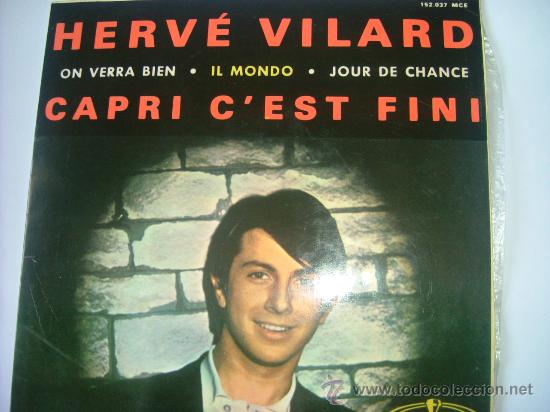 Discos de vinilo: DISCO-CAPRI C&acute;EST FINI-HERV&Eacute; VILARD - Foto 1