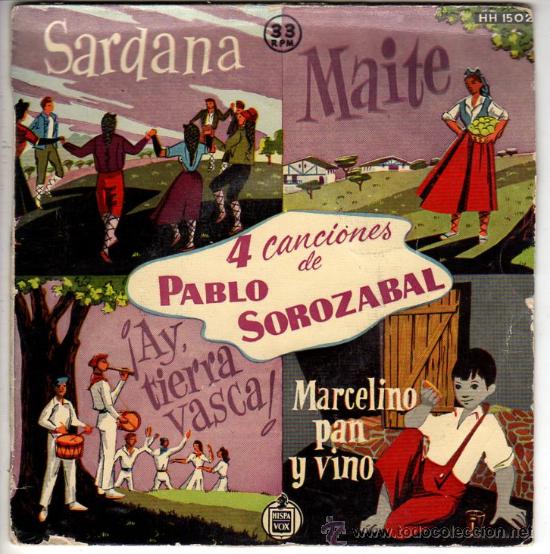Discos de vinilo: Discos (4 Canciones de Pablo Sorozabal) - Foto 1
