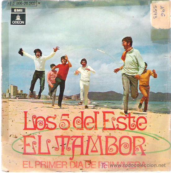 Discos de vinilo: los 5 del este - el tambor ** emi odeon 1970 - Foto 1