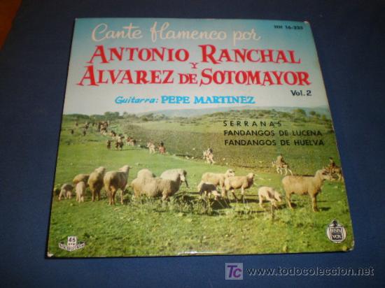 Discos de vinilo: SINGLE DE ANTONIO RANCHAL Y ALVAREZ DE SOTOMAYOR - Foto 1