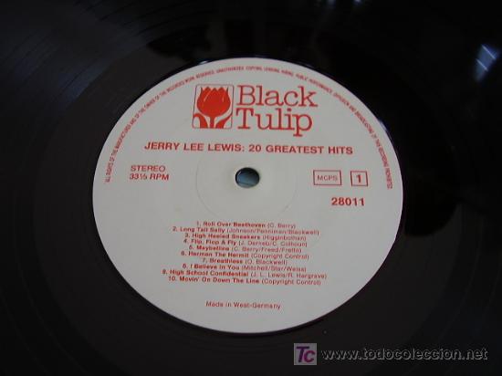 Discos de vinilo: Jerry Lee Lewis, 20 Greats Hits - Foto 2