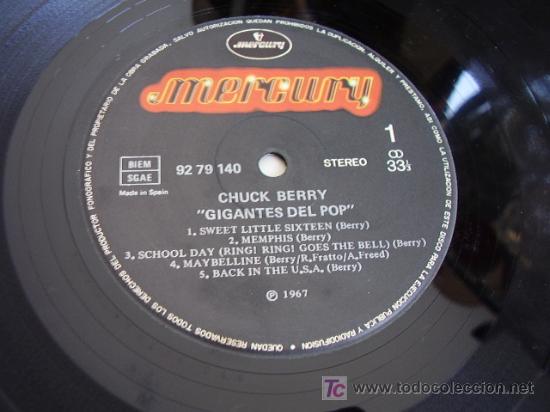 Discos de vinilo: Gigantes del Pop  Chuck Berry - Foto 3