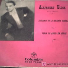 Discos de vinilo: ALEJANDRO ULLOA - ROMANCE DE LA INFANTE ISABEL - EP DE RECITADOS RARO DE 1957 PEPETO. Lote 27268889