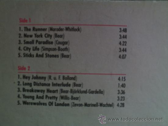Discos de vinilo: RICHARD T. BEAR ---- THE RUNNER - Foto 2