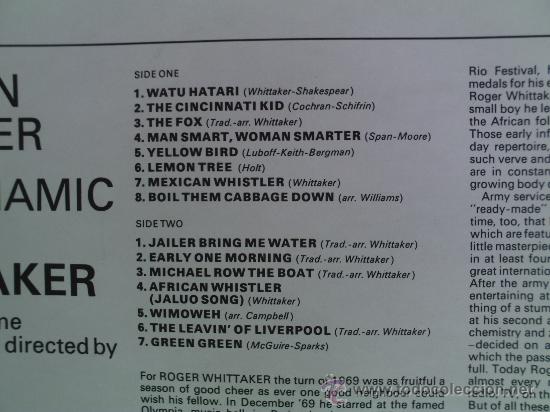 Discos de vinilo: ROGER WHITTAKER ---- MEXICAN WHISTLER - Foto 2