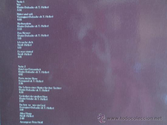 Discos de vinilo: ERIKA PLUHAR ---- DIE LIEBESLIEDER - Foto 2