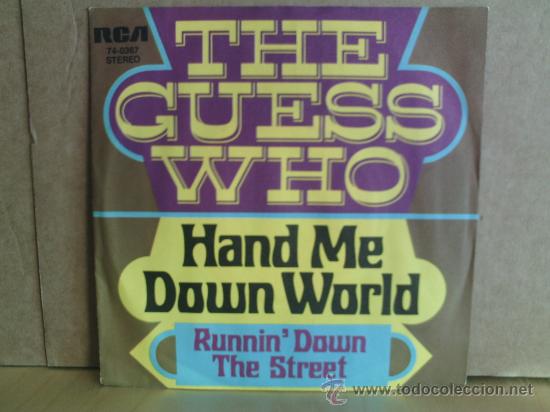 Discos de vinilo: GUESS WHO ---- HAND ME DOWN WORLD - Foto 1