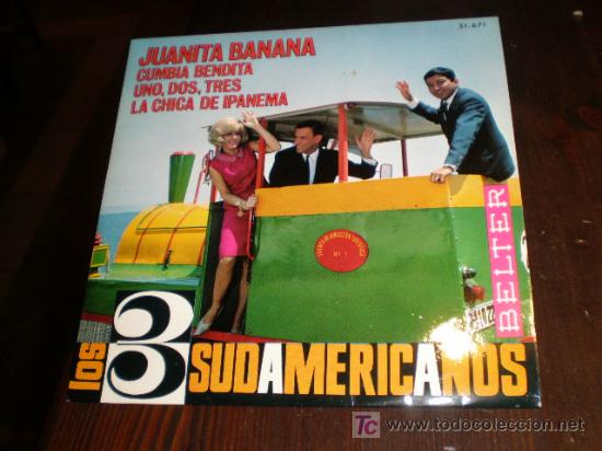 Discos de vinilo: SINGLE DE LOS 3 SUDAMERICANOS - Foto 1