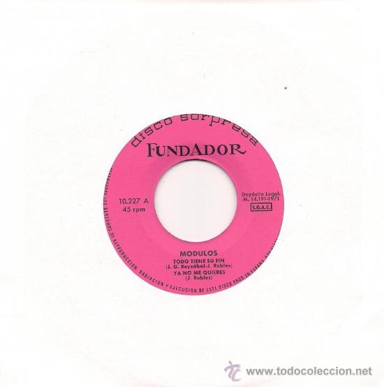 Discos de vinilo: LOS M&Oacute;DULOS - EP. FUNDADOR, 1971 - Foto 1