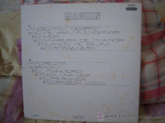 Discos de vinilo: ANTONIO MACH&Iacute;N Angelitos negros - Foto 2