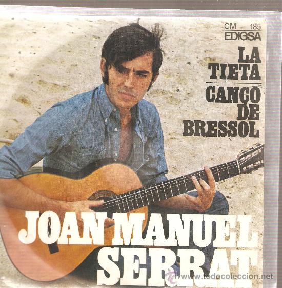 Discos de vinilo: SINGLE  CATALA :  JOAN MANUEL SERRAT - LA TIETA - Foto 1