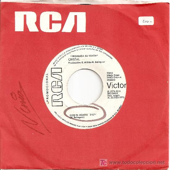 Discos de vinilo: SINGLE - CRISTAL (1976) - Foto 1