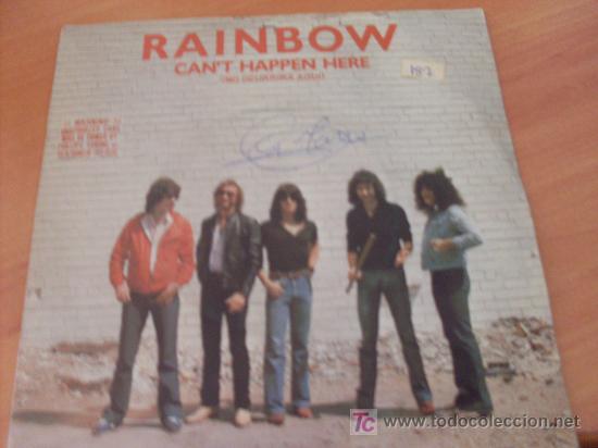 Discos de vinilo: RAINBOW ( CANT HAPPEN HERE ) SINGLE 1981 ESPA&Ntilde;A (EPI16) - Foto 1