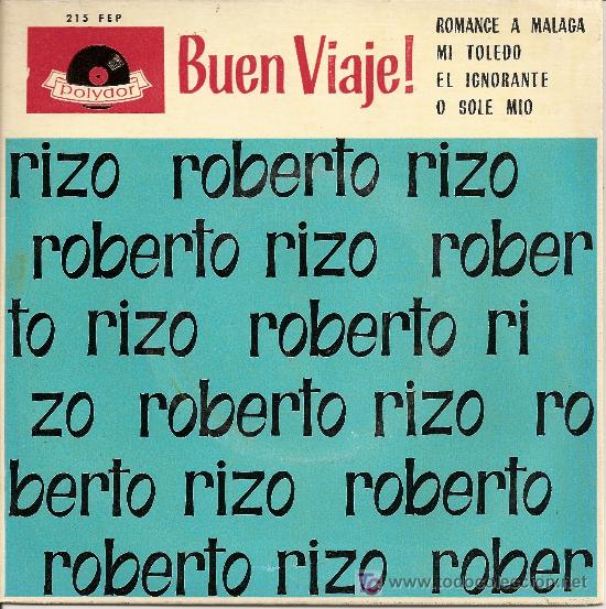 Discos de vinilo: EXTENDED PLAY - ROBERTO RIZO (1963) - Foto 1