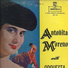 Discos de vinilo: ANTOÑITA MORENO LP SELLO MONTILLA EDITADO EN USA.
