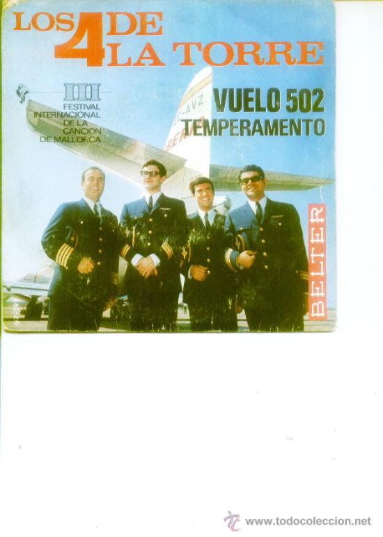 Discos de vinilo: los 4 de la torre vuelo 502 belter 1966 - Foto 1