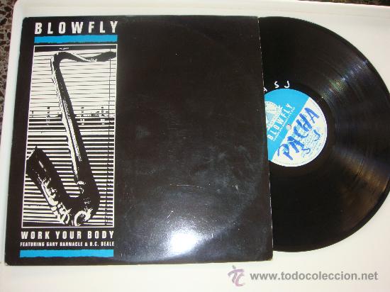 Discos de vinilo: blowfly,  work your body maxi single - Foto 1