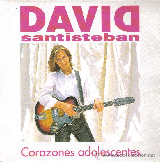 Discos de vinilo: DAVID SANTISTEBAN-CORAZONES ADOLESCENTES SINGLE 1992 PROMOCIONAL SPAIN