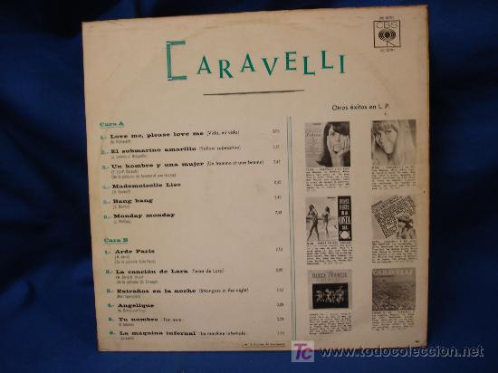 Discos de vinilo: CARAVELLI - PLEASE LOVE ME - CBS ESPA&Ntilde;A 1966 - Foto 2