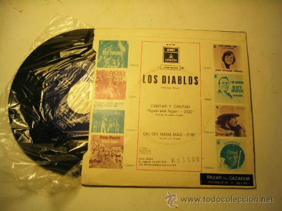 Discos de vinilo: Single Los Diablos, Cantar y Cantar. 1970. Perfecto - Foto 2