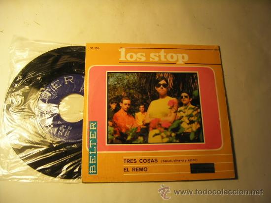 Discos de vinilo: Single de Los Stop. 1967. Tres cosas/El remo . . - Foto 2