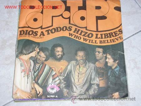 Discos de vinilo: POP TOPS DISCO SINGLE DIOS A TODOS HIZO LIBRES - Foto 1
