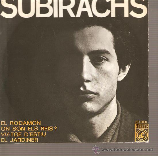 Discos de vinilo: EP CATAL&Agrave; :  RAFEL SUBIRACHS - EL RODAMON - Foto 1