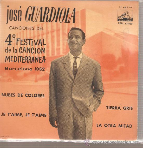 Discos de vinilo: EP JOSE GUARDIOLA - NUBES DE COLORES - Foto 1