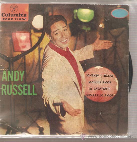 Discos de vinilo: EP ANDY RUSSELL - JOVENES Y BELLAS - Foto 1