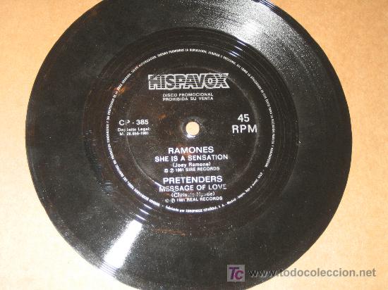 Discos de vinilo: DISCOFLEX - RAMONES Y PRETENDERS - HISPAVOX PROMO 1981 - Foto 1