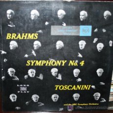 Discos de vinilo: LP - BRAHMS - SINFONIA Nº 4 - ARTURO TOSCANINI. Lote 20442680