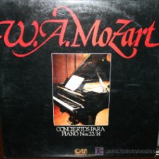 Discos de vinilo: LP - MOZART - CONCIERTOS PARA PIANO Nº 22 Y 14. Lote 21789640