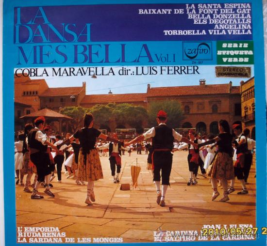Discos de vinilo: COBLA MARAVELLA La Dansa mes bella vol. 1 - Foto 1