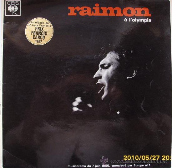 Discos de vinilo: RAIMON &aacute; l&acute;olympia 1966 - Foto 1