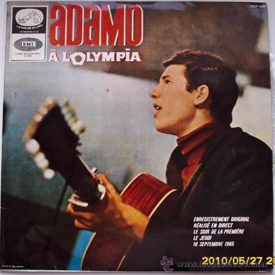 Discos de vinilo: ADAMO A L&acute;OLYMPIA 1965 - Foto 1