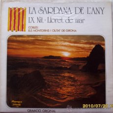 Discos de vinilo: LA SARDANA DEL ANY, IX NIT LLORET DE MAR