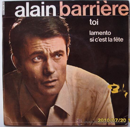 Discos de vinilo: ALAIN BARRI&Egrave;RE - Foto 1
