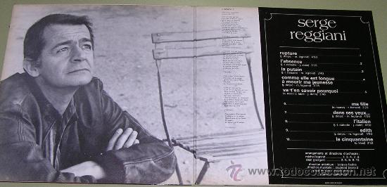 Discos de vinilo: LP SERGE REGGIANI - Foto 2
