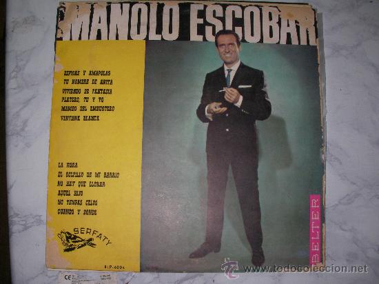 Discos de vinilo: DISCO LP MANOLO ESCOBAR - D7 - Foto 1