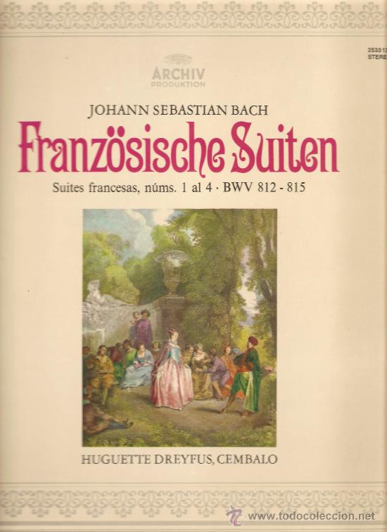 Discos de vinilo: LP CLASICA:  BACH : SUITES FRANCESAS - Foto 1