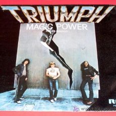 Discos de vinilo: TRIUMPH - SINGLE RCA 1981 - MAGIC POWER - HOT TIME. Lote 194493481