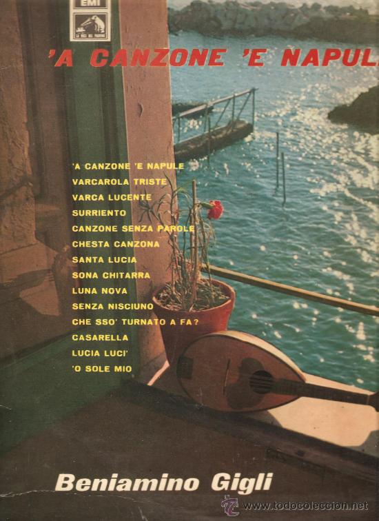 Discos de vinilo: lp BENIAMINO GIGLI - A CANZONE E NAPULE - Foto 1