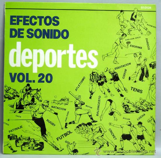 Discos de vinilo: Efectos de sonido Deportes Vol 20 1983 LP Vinilo 33 rpm