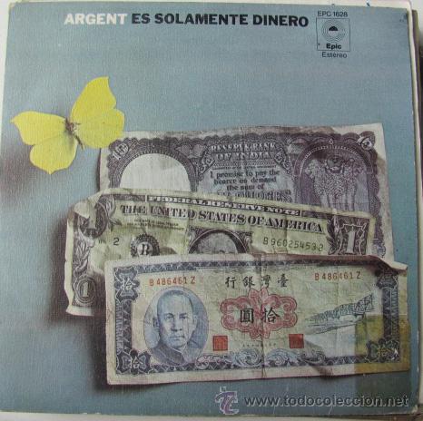 Discos de vinilo: ARGENT - ITS ONLY MONEY - SINGLE DE 1973 - Foto 1