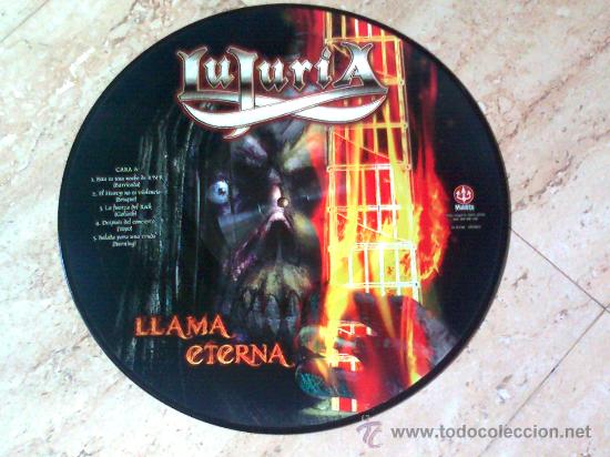 Discos de vinilo: PICTURE- LUJURIA- LLAMA ETERNA- 2010- MINT - Foto 1