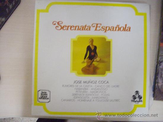 Discos de vinilo: LP, SERENATA ESPA&Ntilde;OLA , JOSE MU&Ntilde;OZ COCA - Foto 1