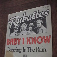 Discos de vinilo: THE RUBETTES. BABY I KNOW. STATE RECORDS 1977.. Lote 21427808