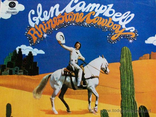 Glen Campbell— Rhinestone Cowboy record clock