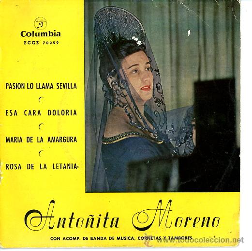 Discos de vinilo: ANTO&Ntilde;ITA MORENO. SAETAS - Foto 1
